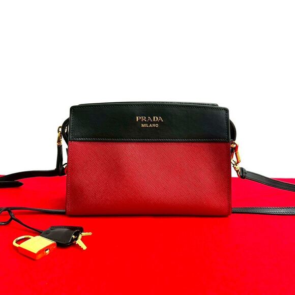 Prada Esplanade Saffiano Leather Mini Shoulder Bag - Picture 1 of 10